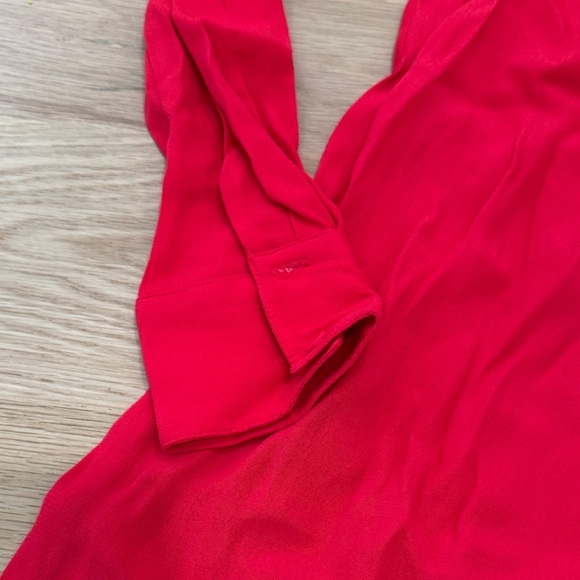 BCBGMaxAzria Vibrant Red Long Sleeve Dress - Picture 4 of 6